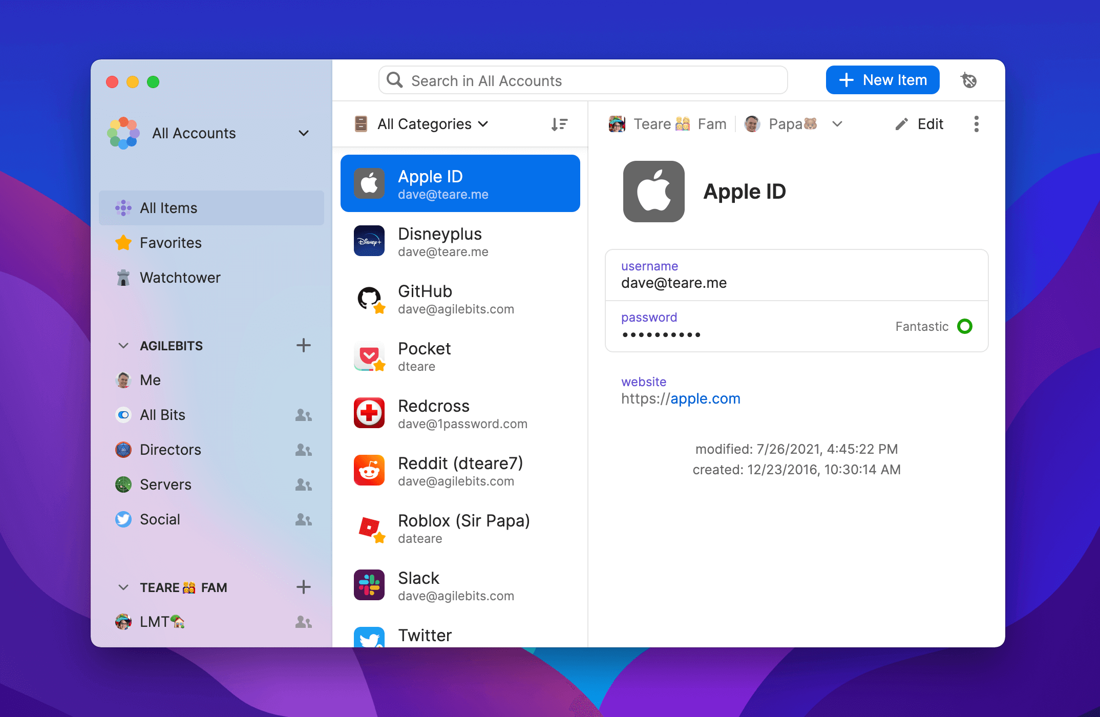 1Password 8 for Mac