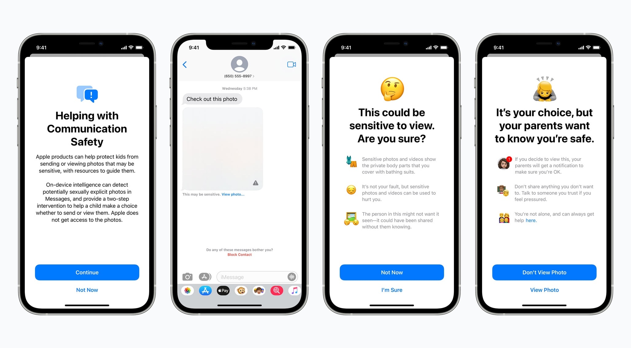 iPhone Messages app will warn parents if kids send, receive nude photos