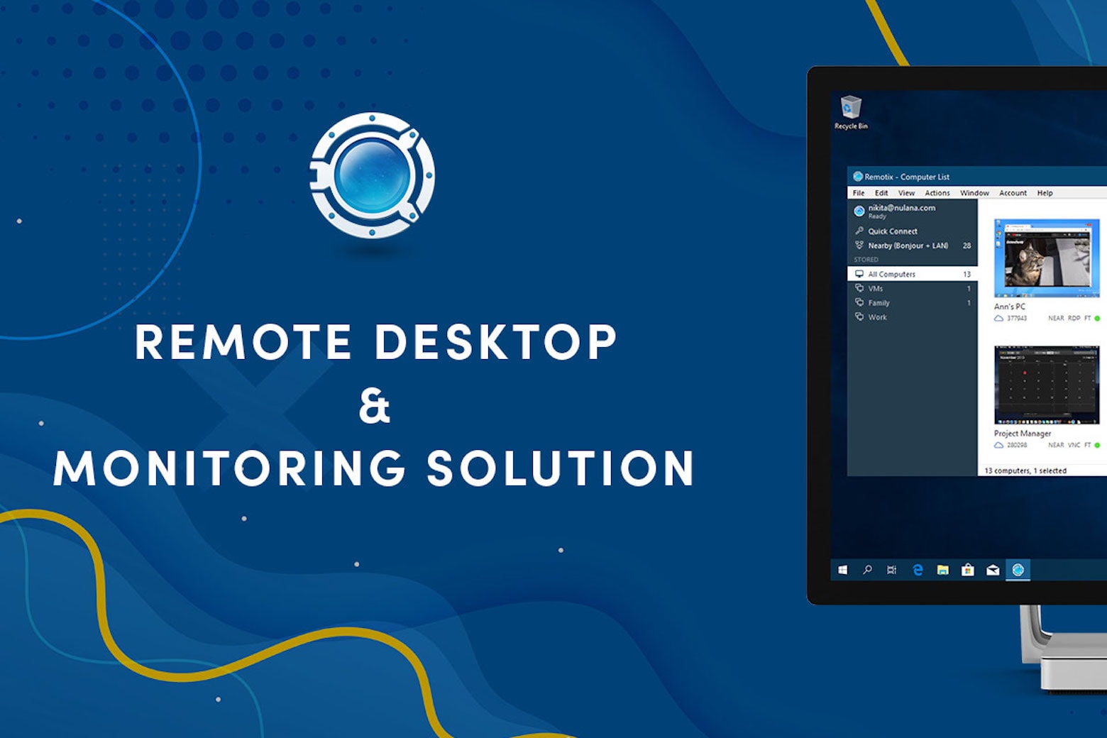 Remotix allows you to access your mac from anywhere.