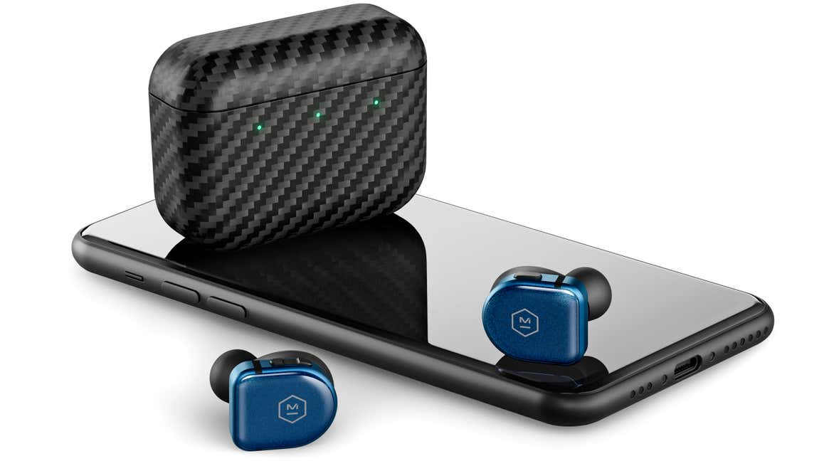 Sapphire glass construction and a kevlar charging case make the MW08 Sport earbids pretty tough.