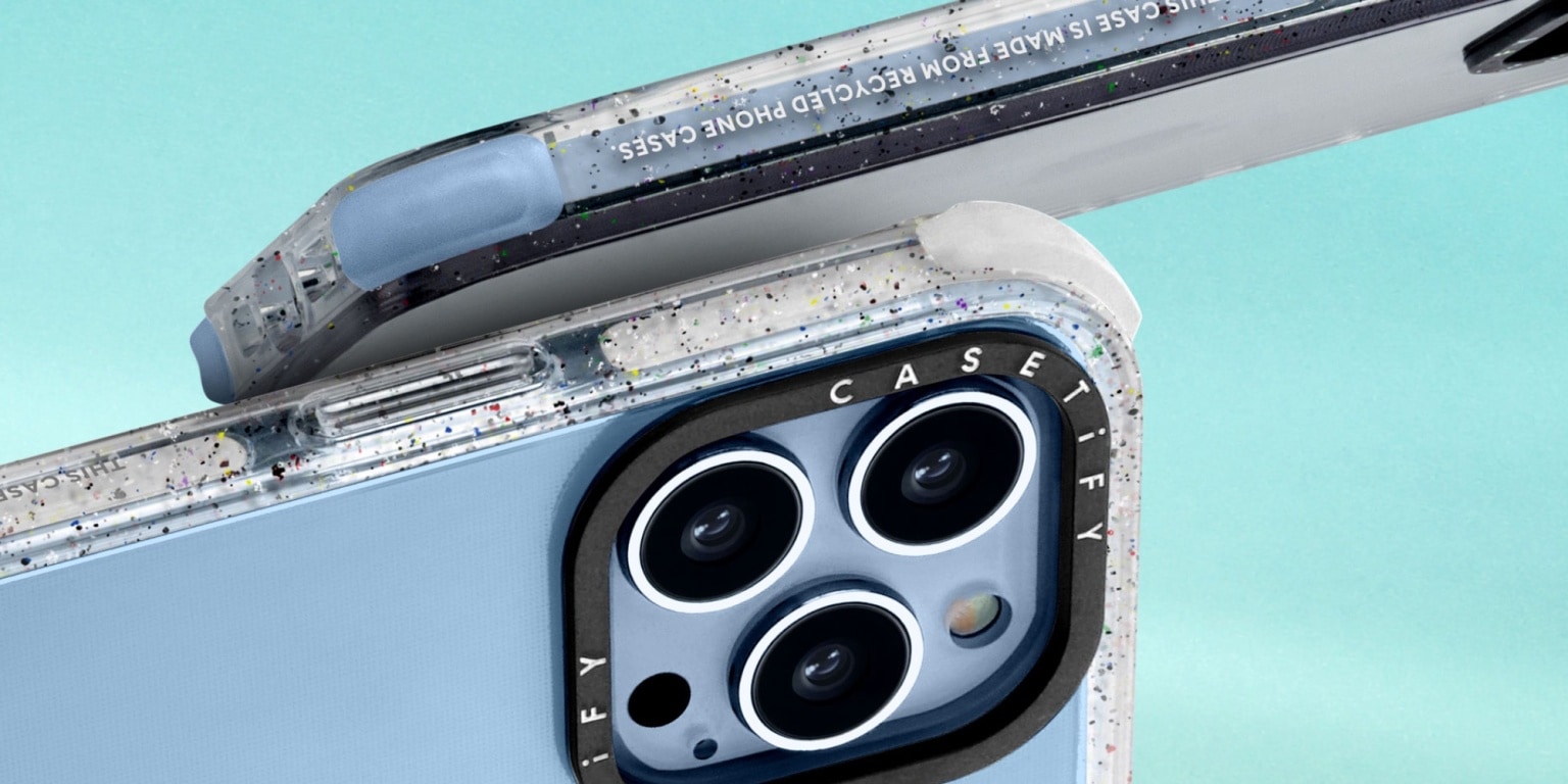 Casetify offers iPhone cases made from recycled and upcycled materials.