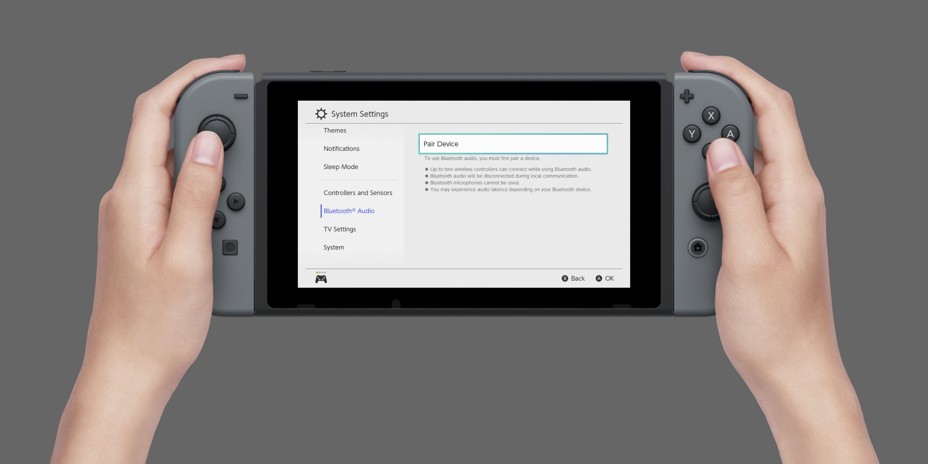 Nintendo Switch AirPods support