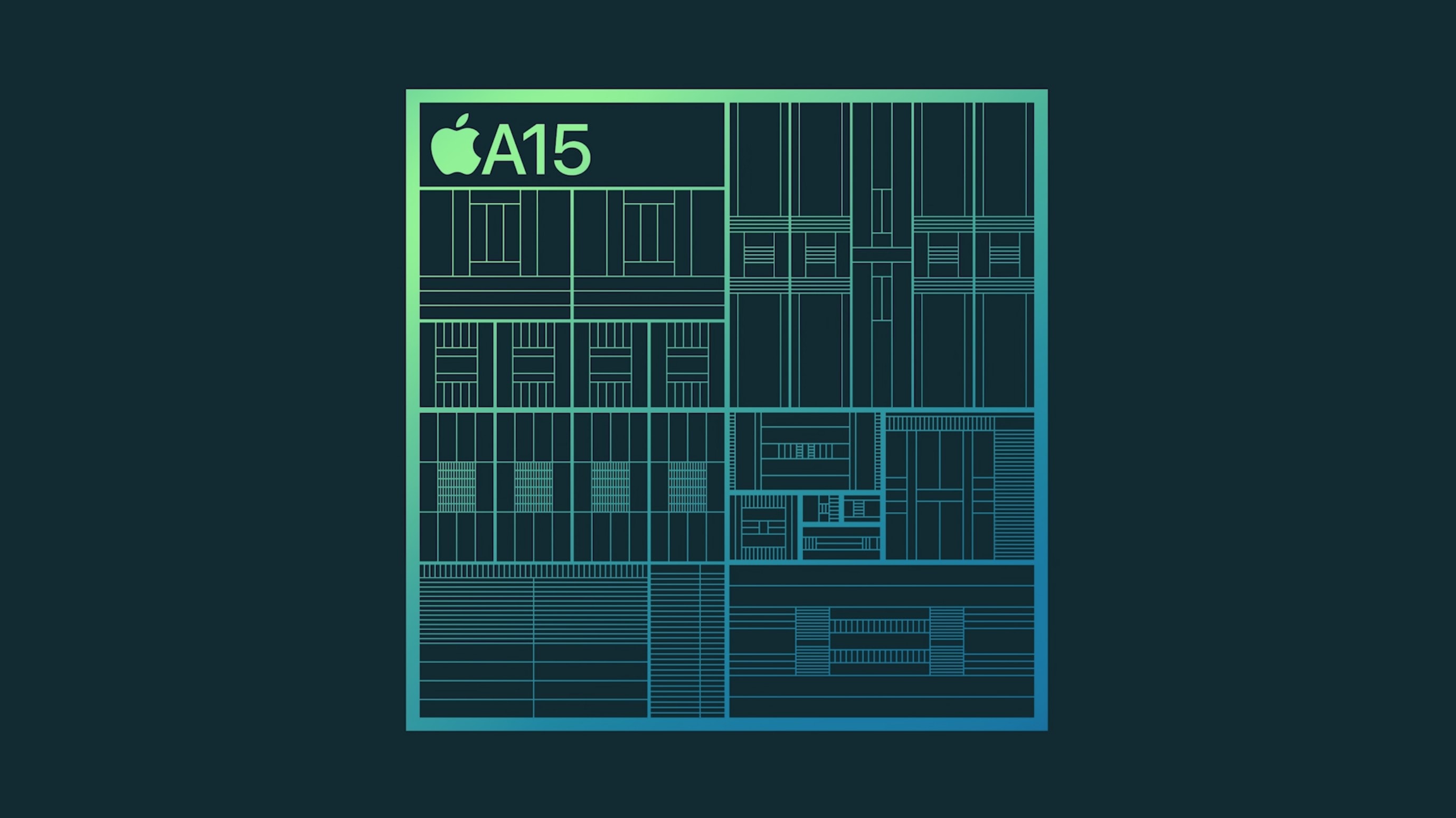 The A15 Bionic chip powers iPhone 13.