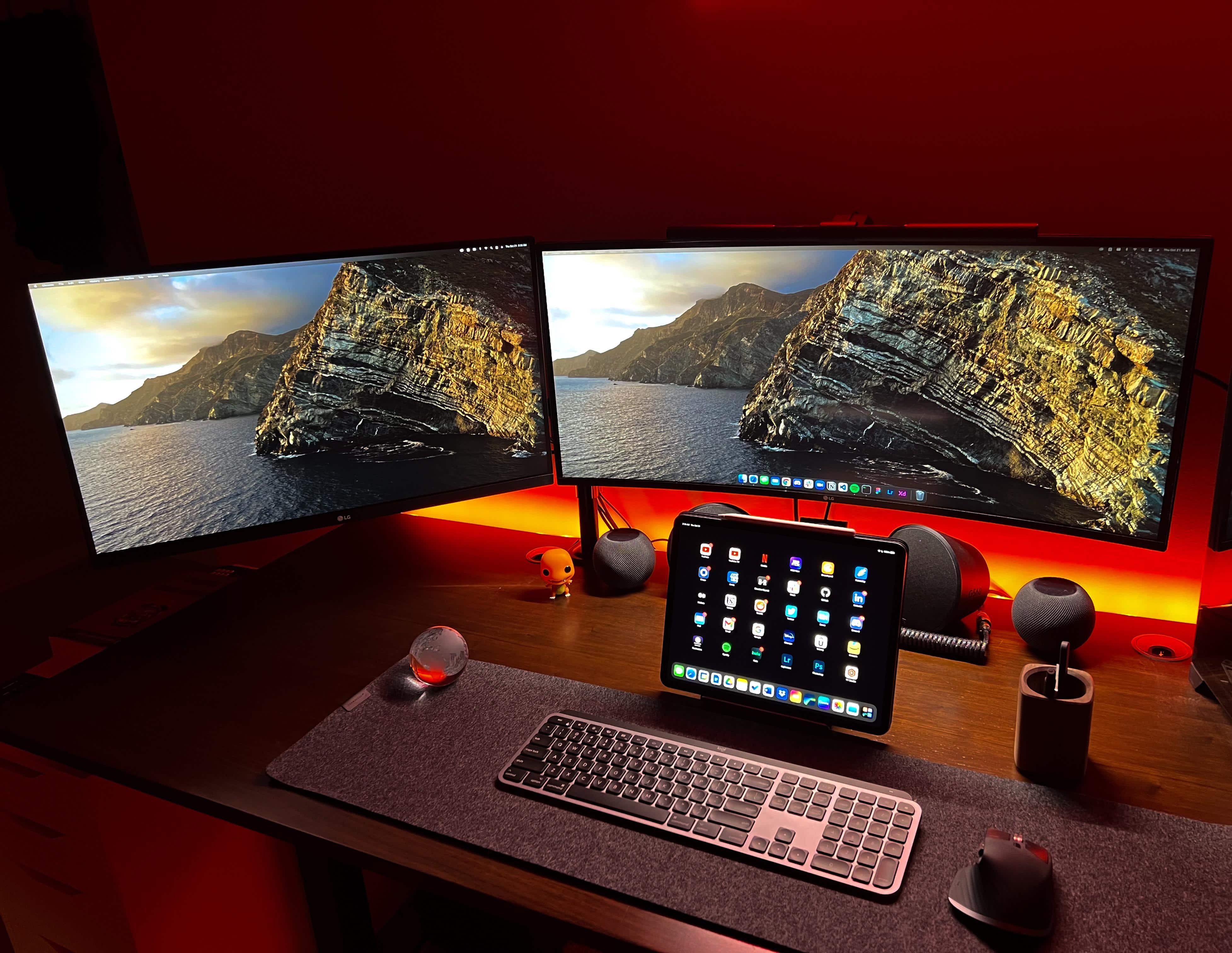 People choose sides in a fight between a Magic Keyboard and a Logitech MX Master Keys.