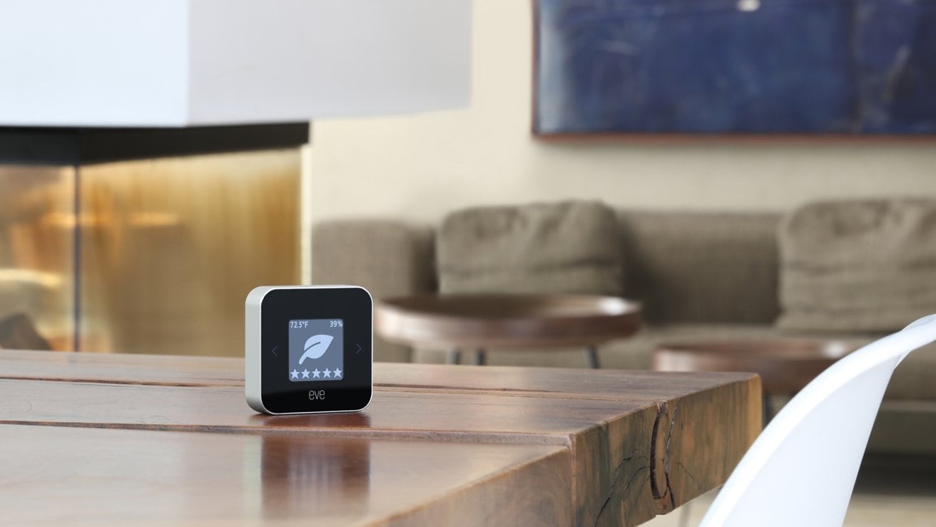 The Eve Room air quality monitor for HomeKit now supports the Thread standard.