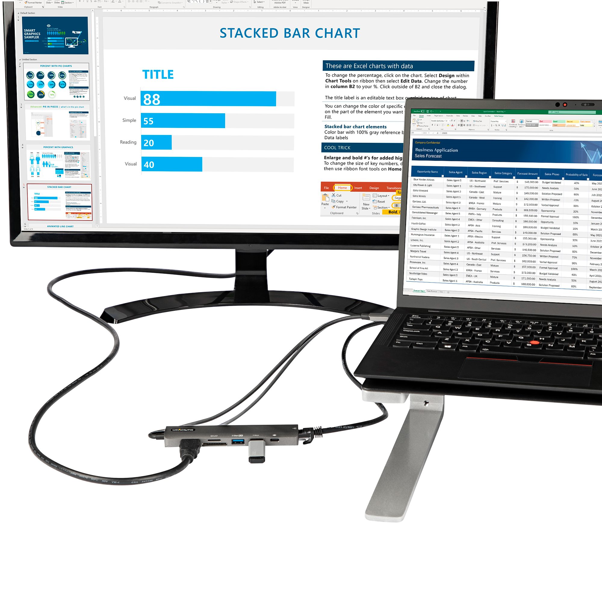 StarTech.com's new USB-C multiport adapters help turn your laptop into a workstation.
