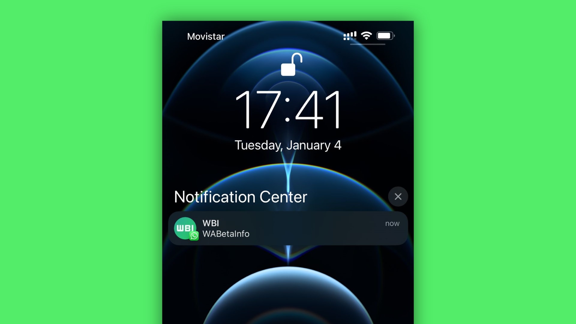 WhatsApp contact photos in iPhone notifications