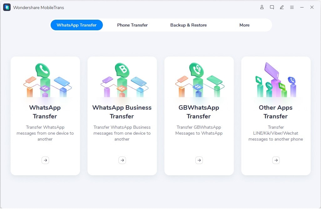 Wondershare's MobileTrans-WhatsApp Transfer makes it easy to move the app to a new device.