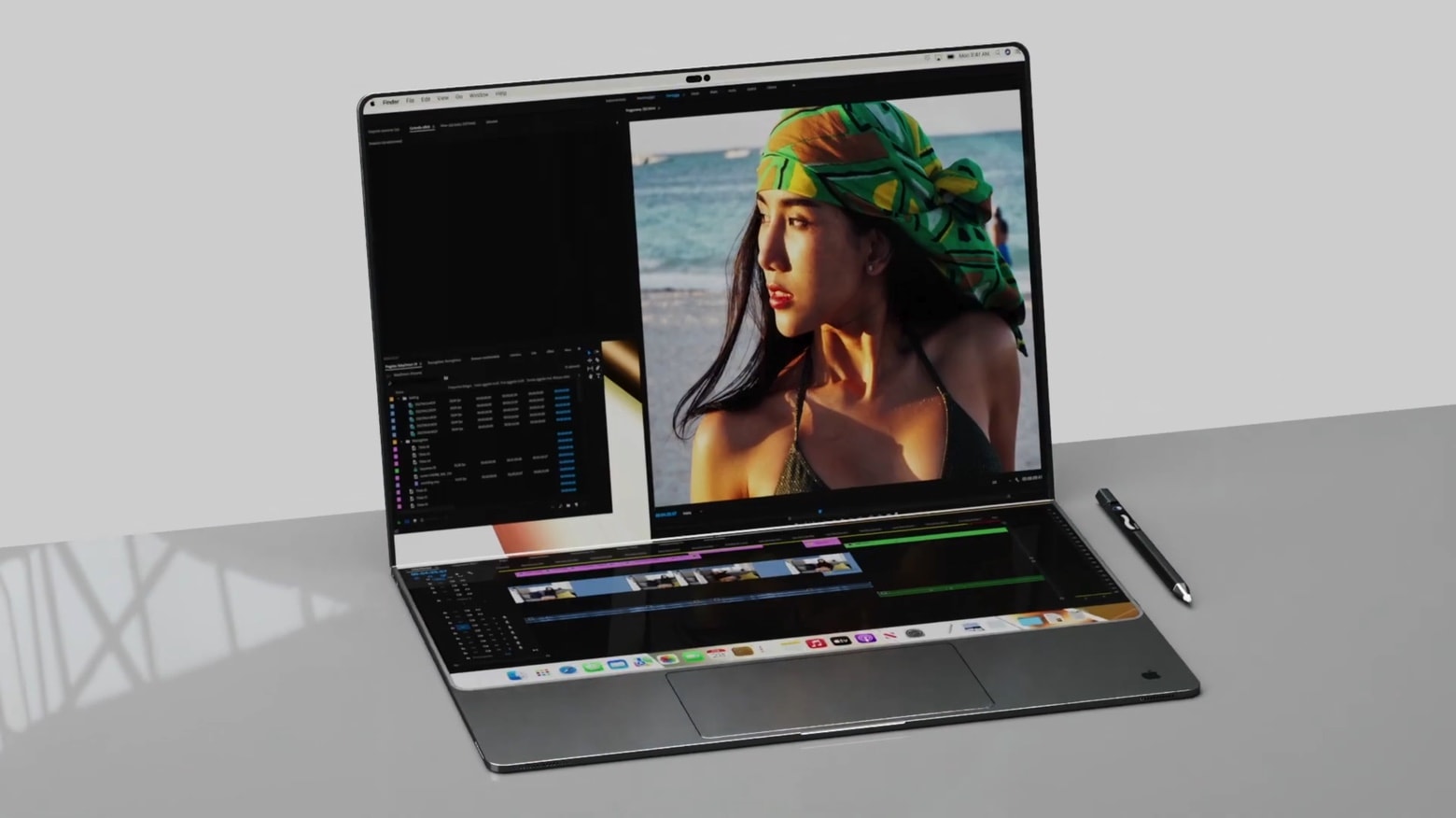 MacBook Folio concept smoothly merges laptop and tablet