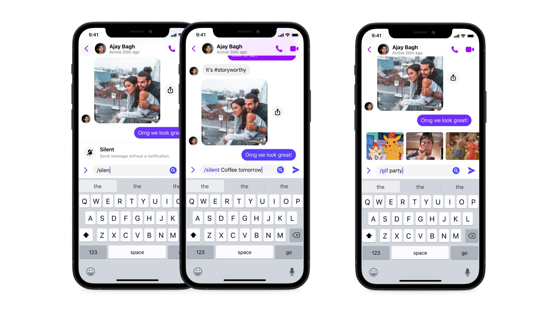 Facebook Messenger shortcuts