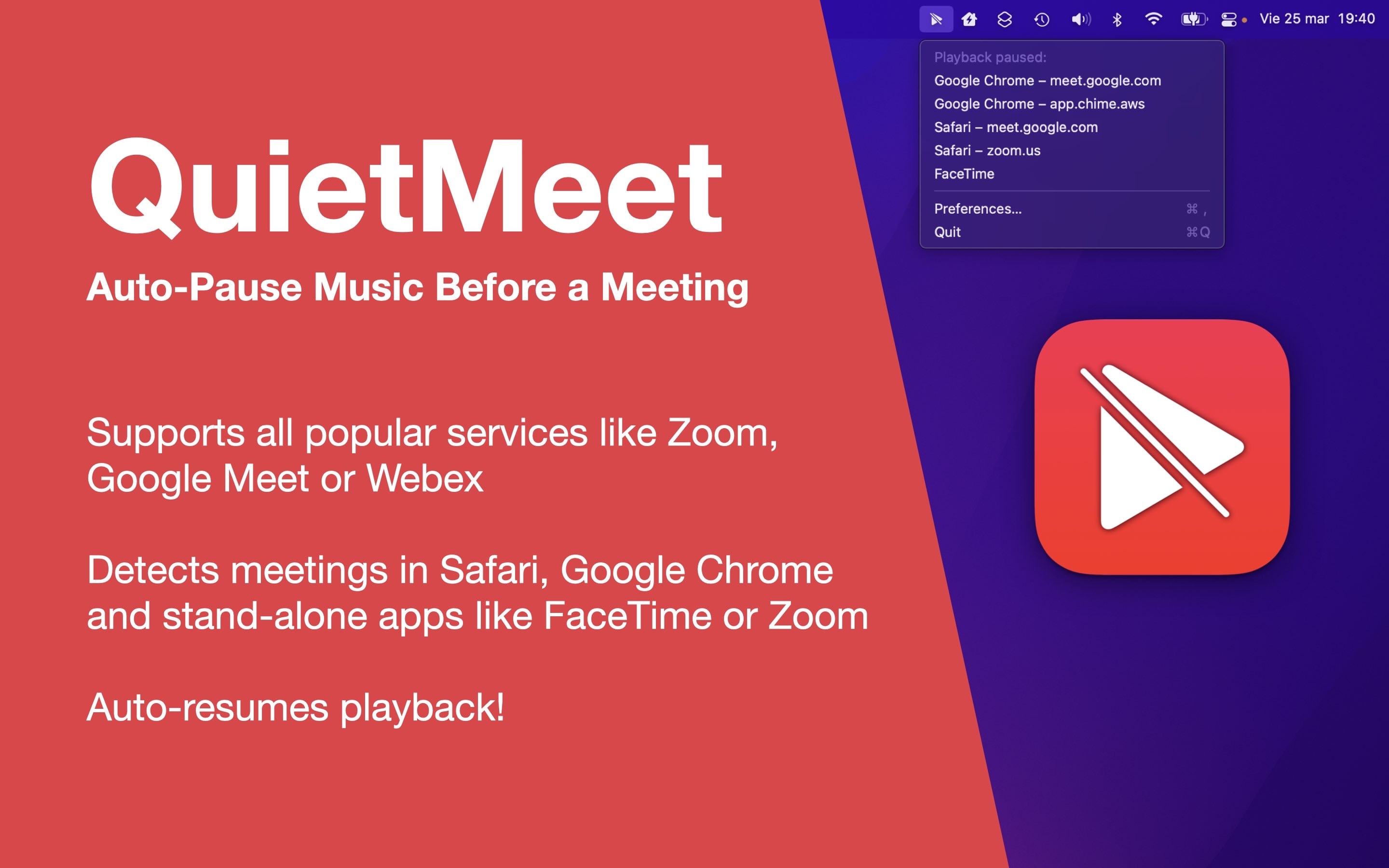 QuietMeet for Mac