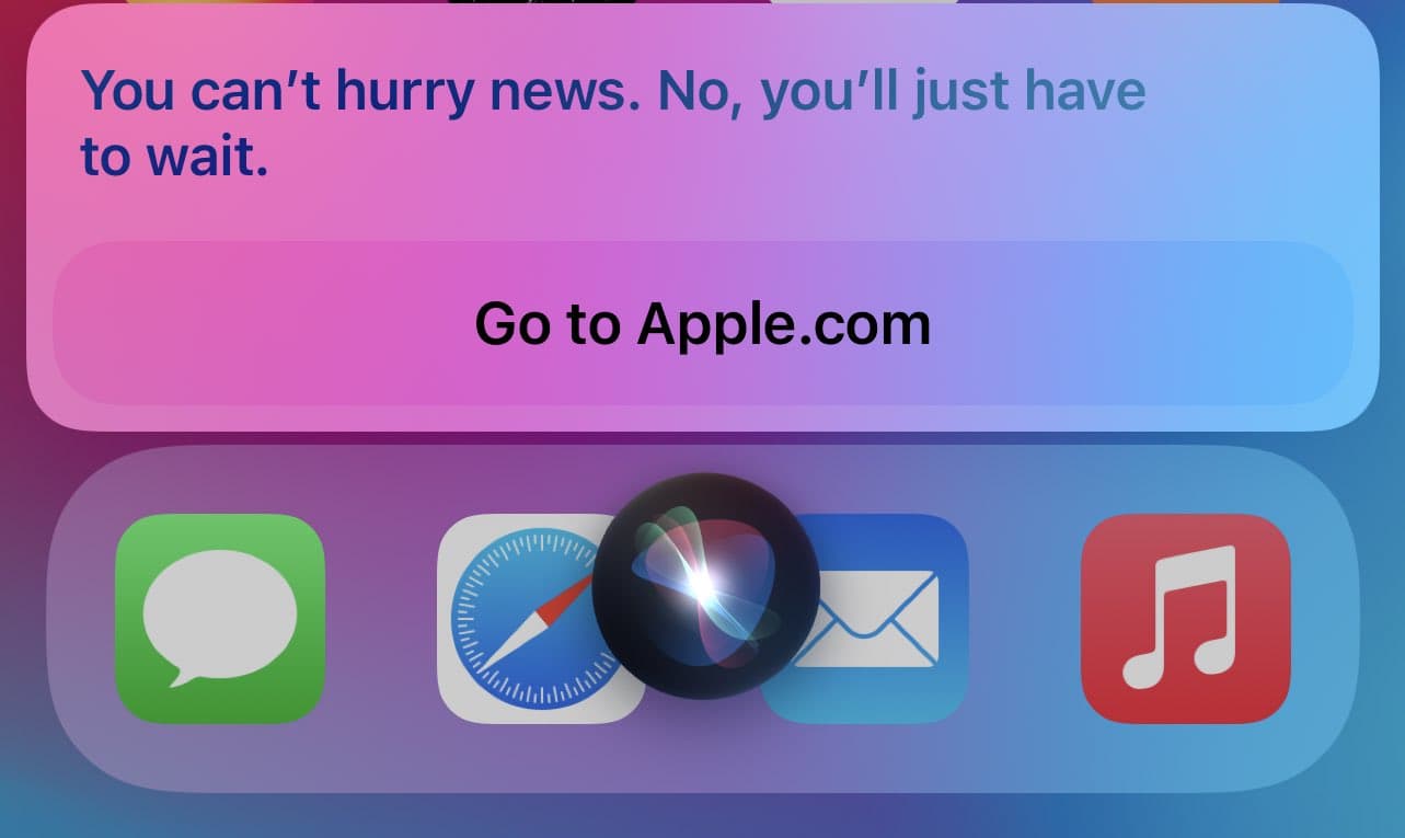Siri Apple spring event 2022