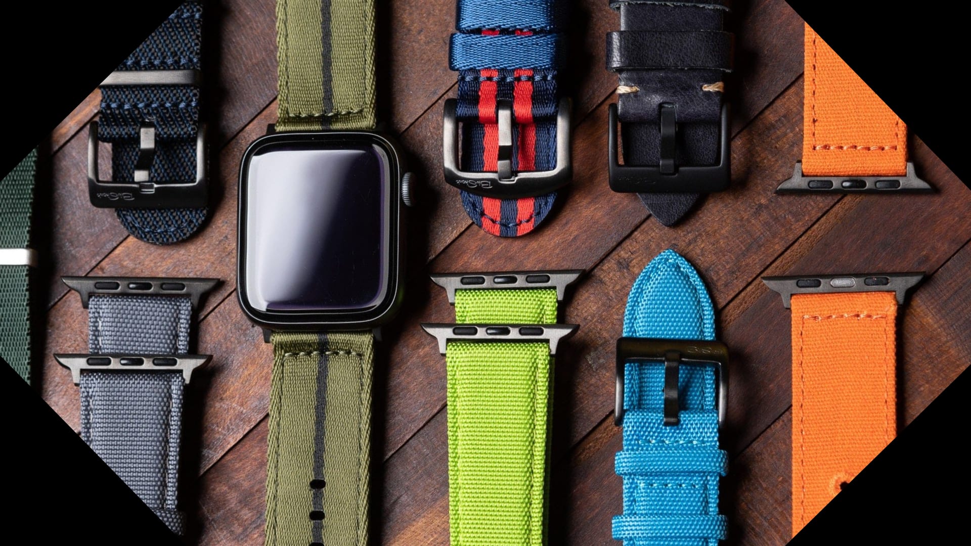 BluShark Cordura bands for Apple Watch