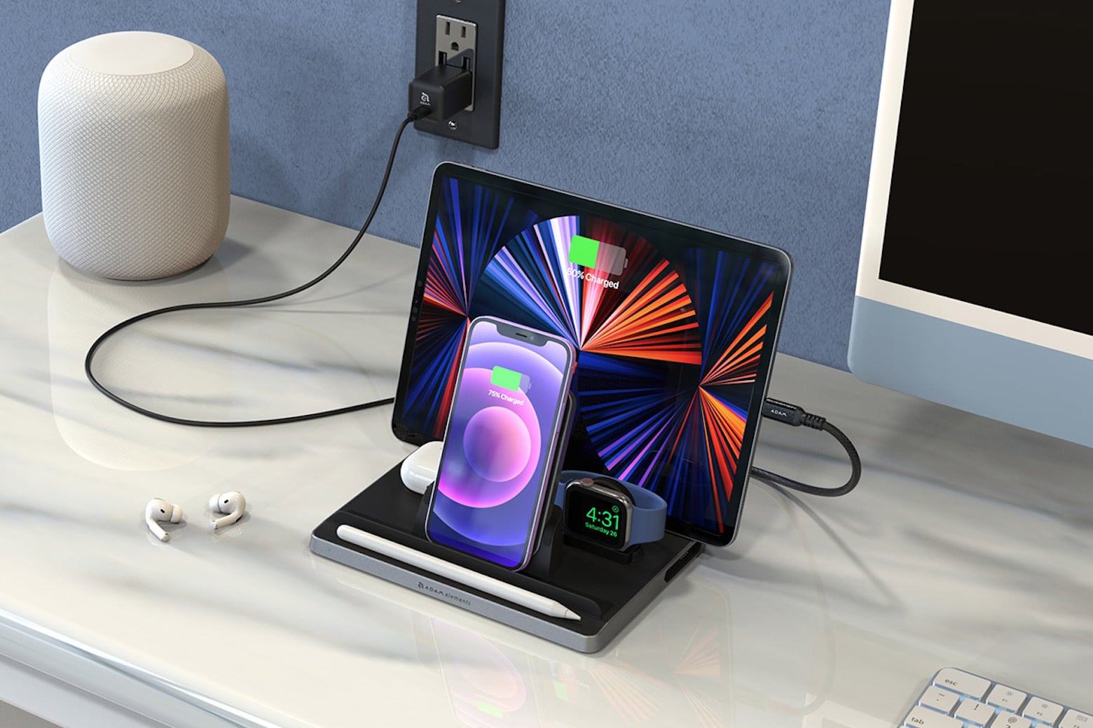 This modular charger can power 5 devices at once.