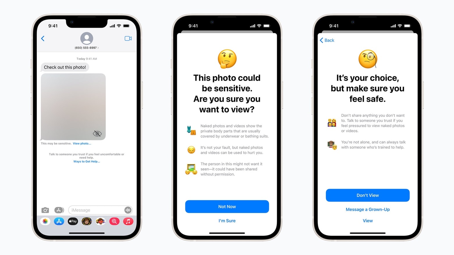 UK iPhones will soon scan for iPhone sexually explicit images in texts sent to children