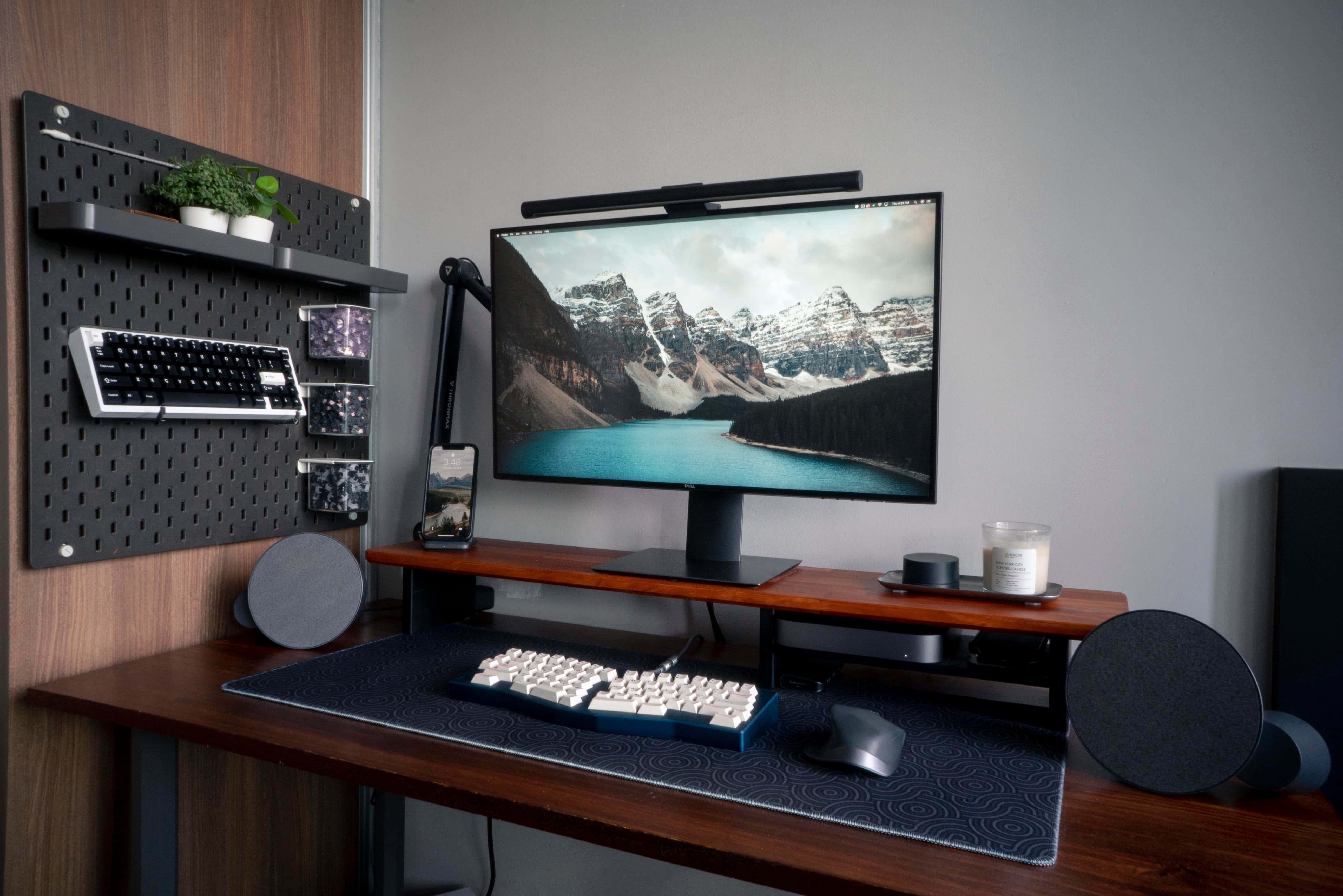 The computer setup was updated this month and it couldn't be much nicer.