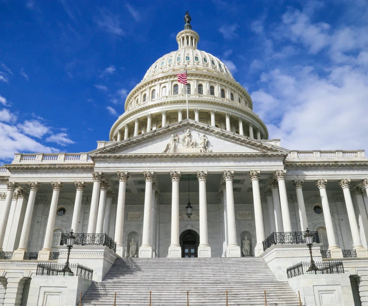 The U.S. capitol building in Washington, D.C.