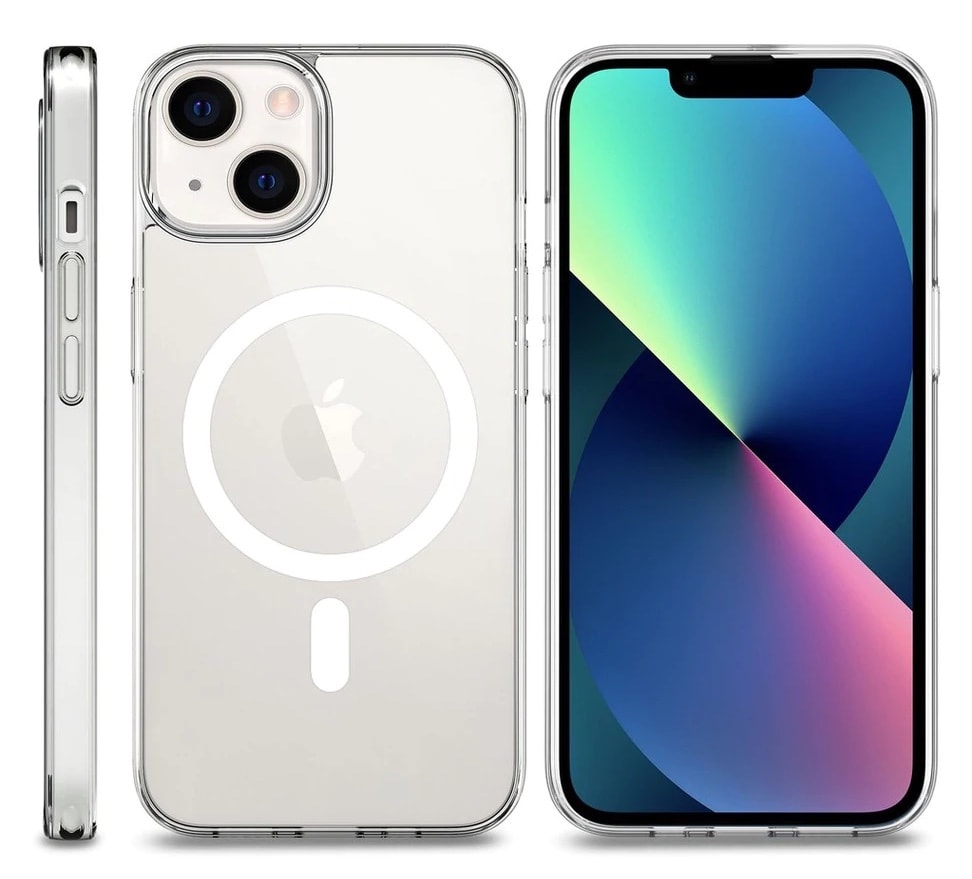 The clear Limited77 MagSafe-compatible iPhone 13 case features solid drop protection.