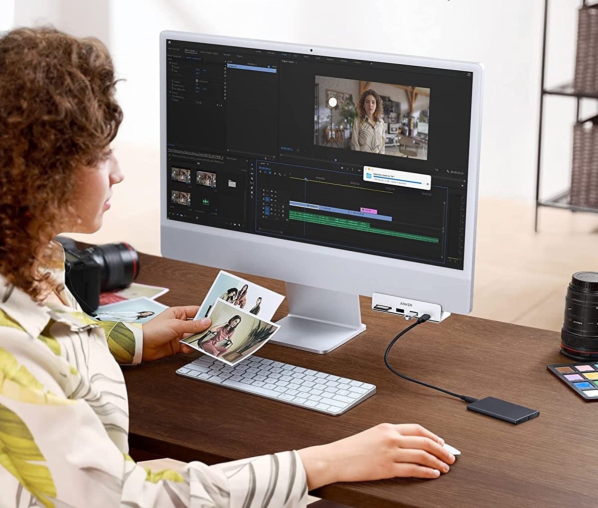 The new Anker 535 puts five ports on the front of your iMac.