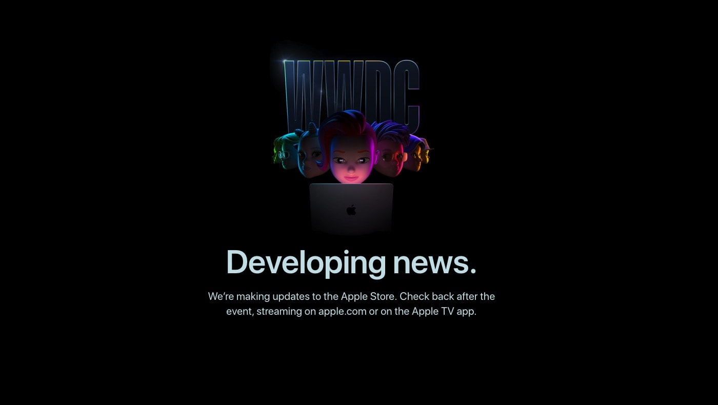 Apple store down ahead of WWDC22