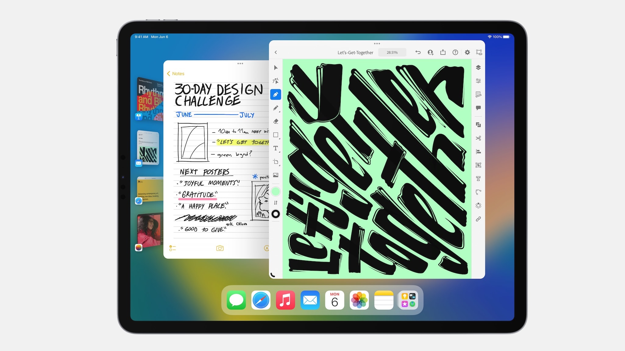 iPadOS 16 Stage Manager