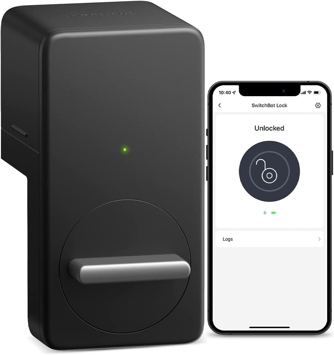 The SwitchBot Lock fits over your existing 