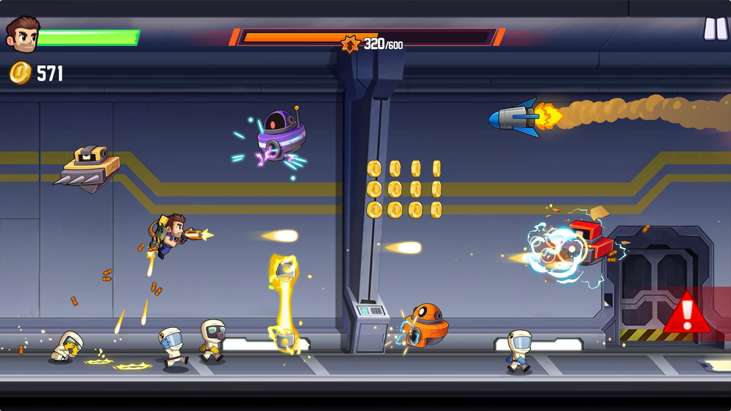 Blast off in 'Jetpack Joyride 2' on Apple Arcade