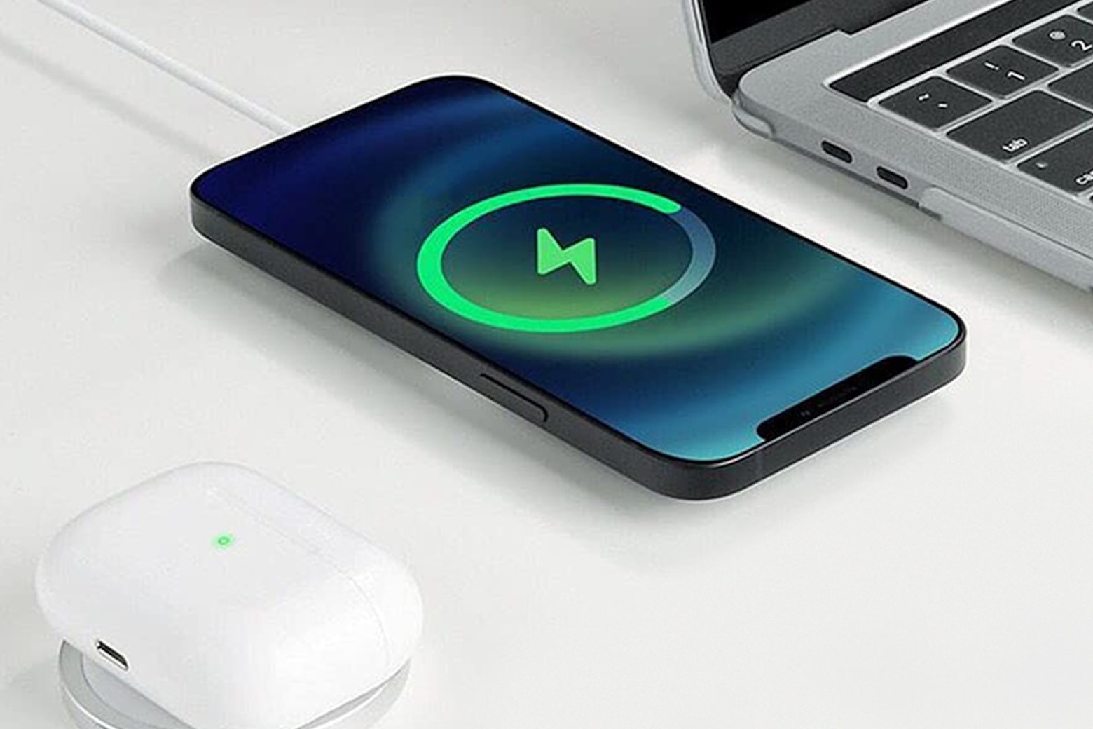 Charge your iPhone wirelessly and securely with this MagSafe-compatible charger.