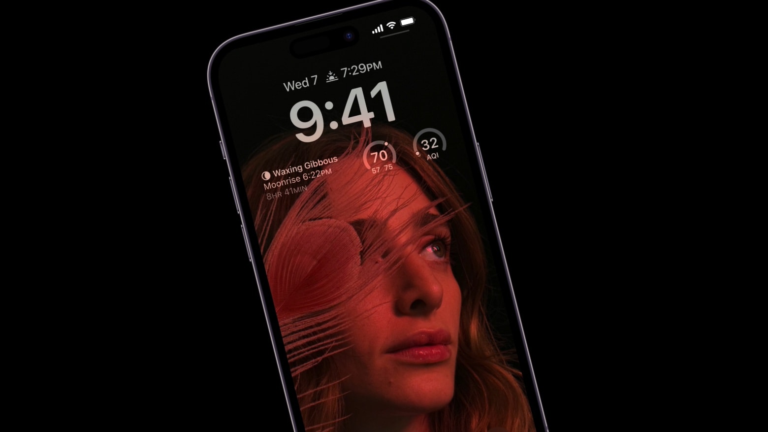 iPhone 14 Pro includes an always-on display.