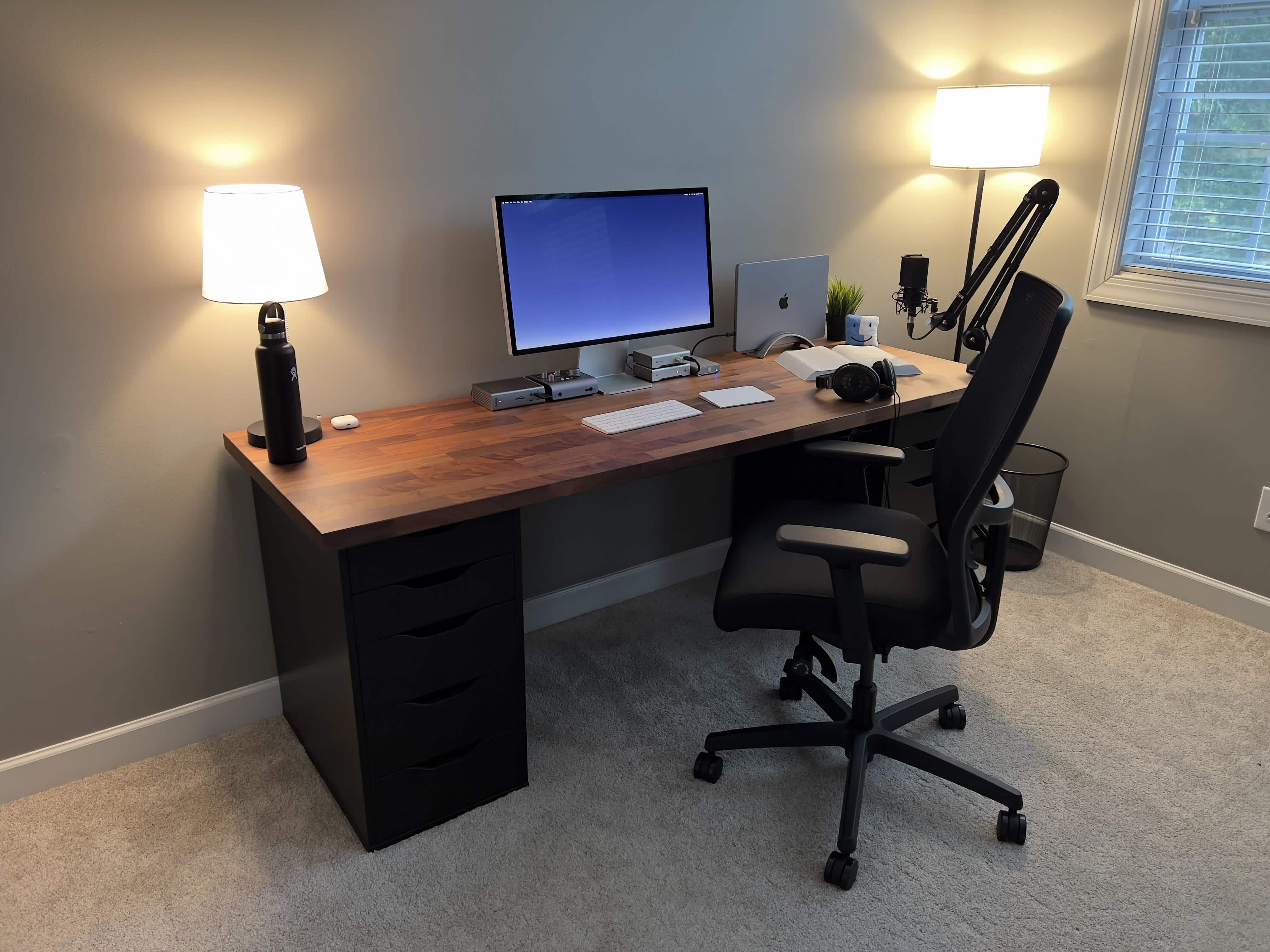A new Studio Display completes the setup, joining a MacBook Pro and a raft of excellent audio gear.