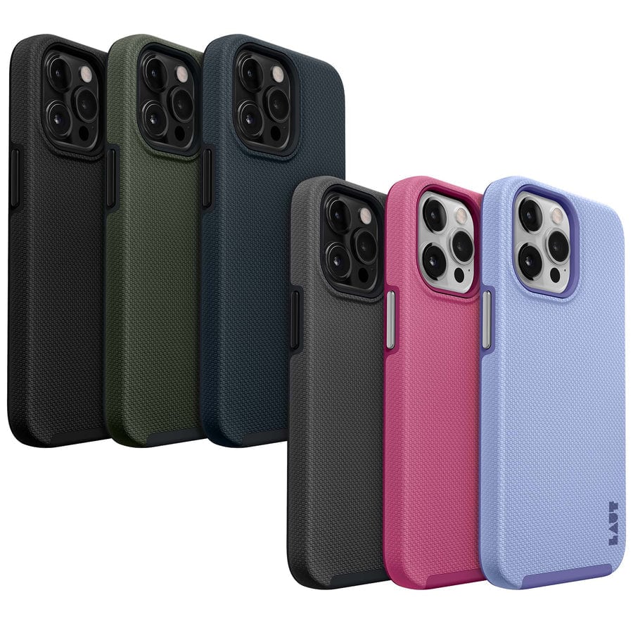 Laut Shield's soft inner layer and a tough outer layer keep your iPhone 14 safe.