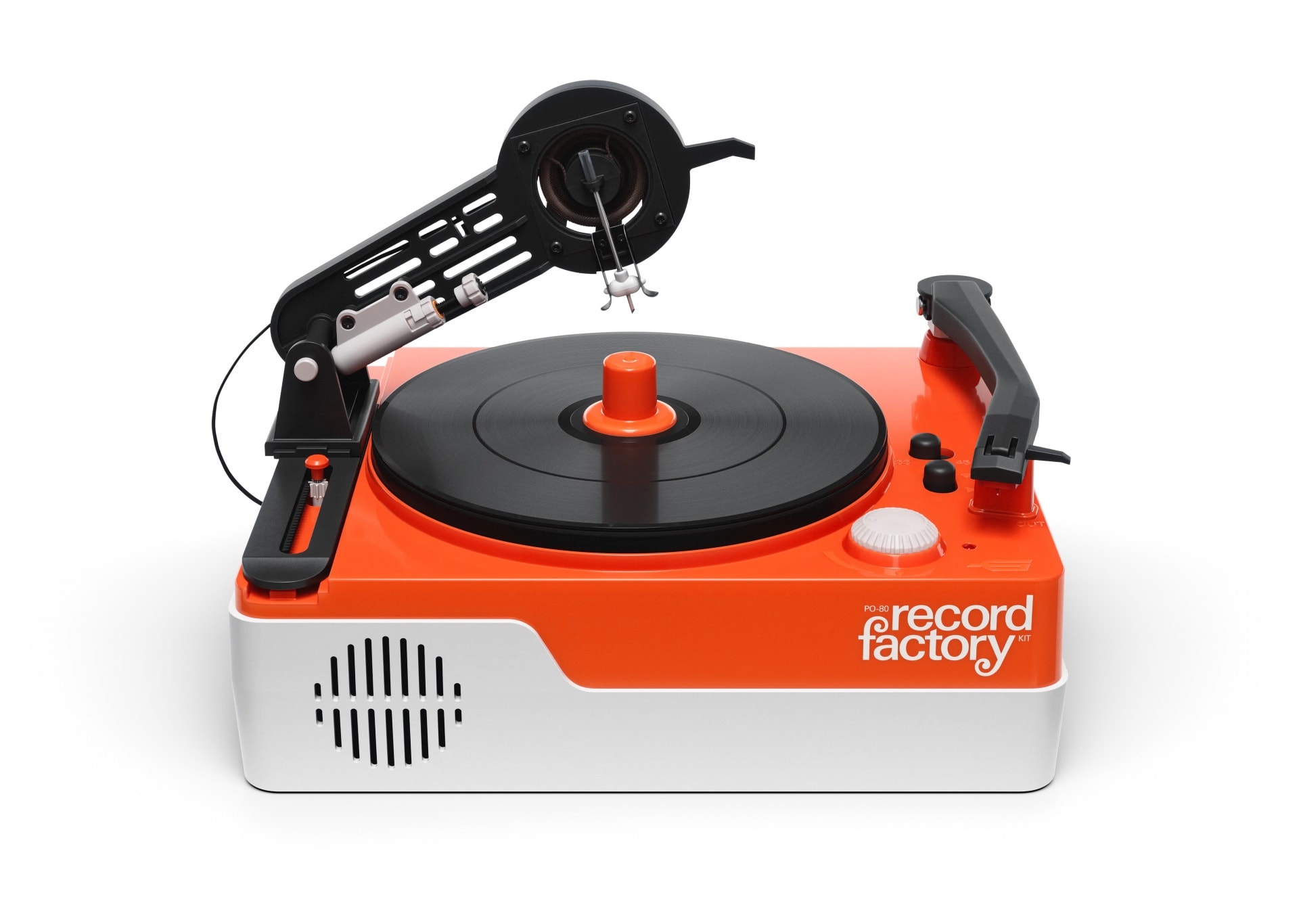 Not only does it play records, you can also cut your own.