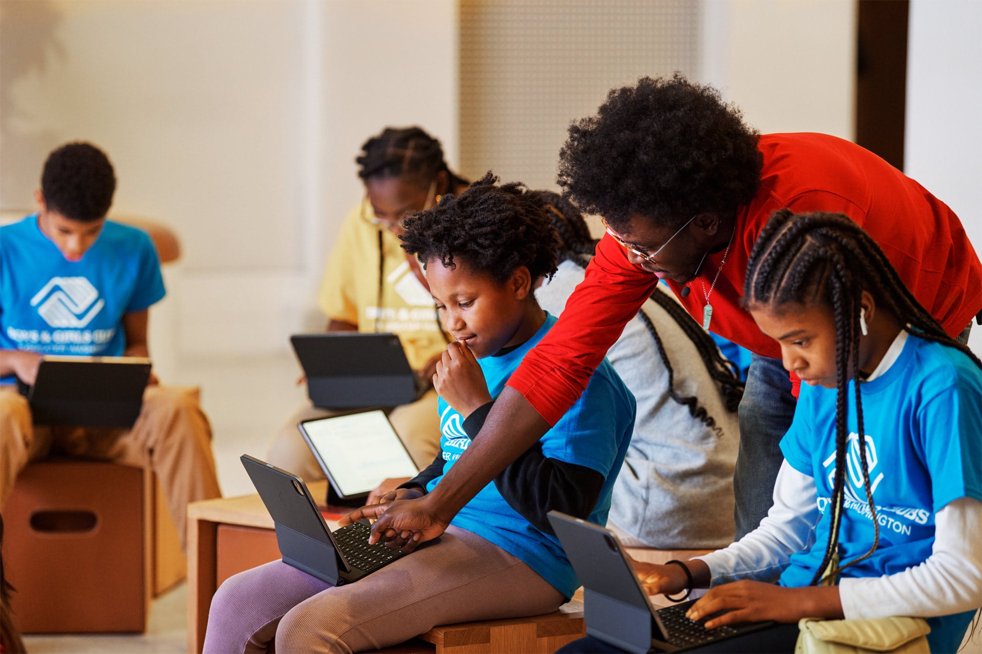 Kids can code their first app in the new Today at Apple session.