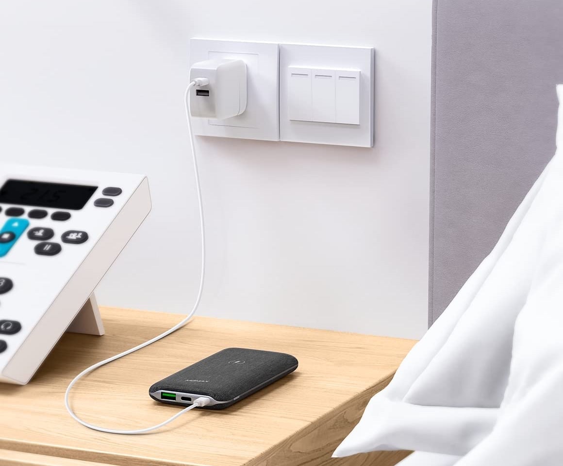 You can top off devices anywhere with this portable charger.