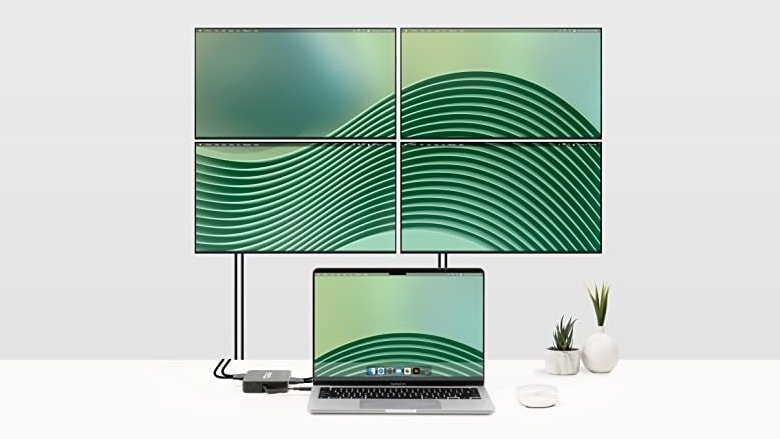 Add Four extra displays with Plugable's MacBook HDMI adapter