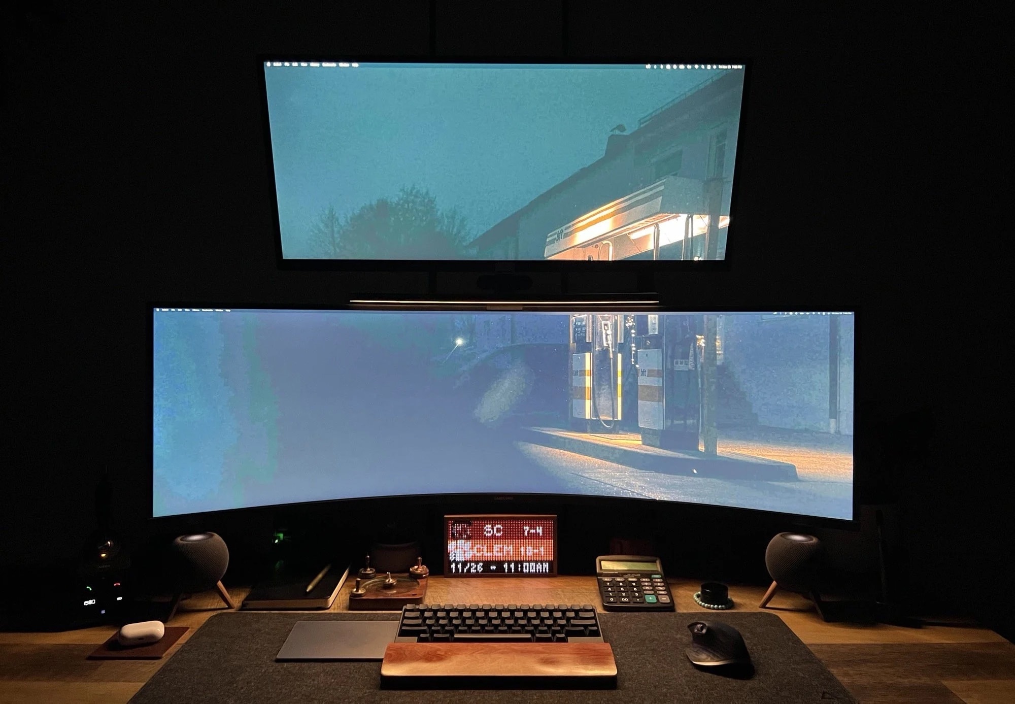 The little monitor at the bottom is the odd bit.