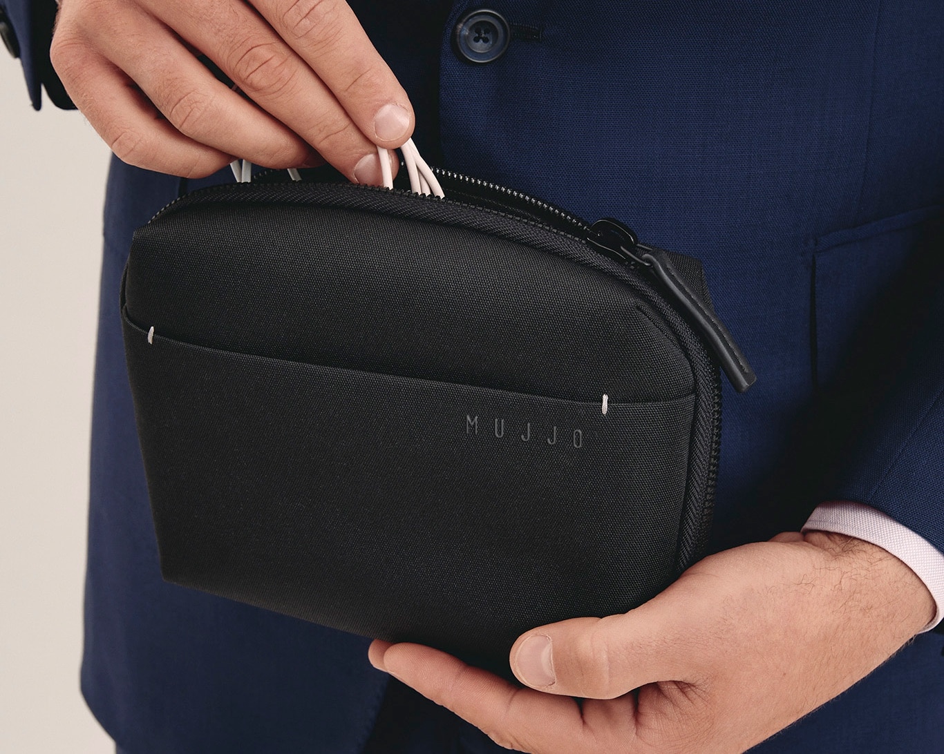 The new Mujjo Tech Kit is compact. The Tech Case is larger.