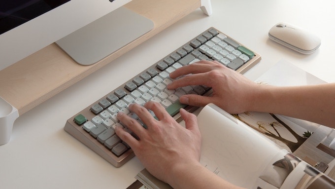 You can get the Azio Cascade 98 mechanical keyboard in standard or slim profiles.