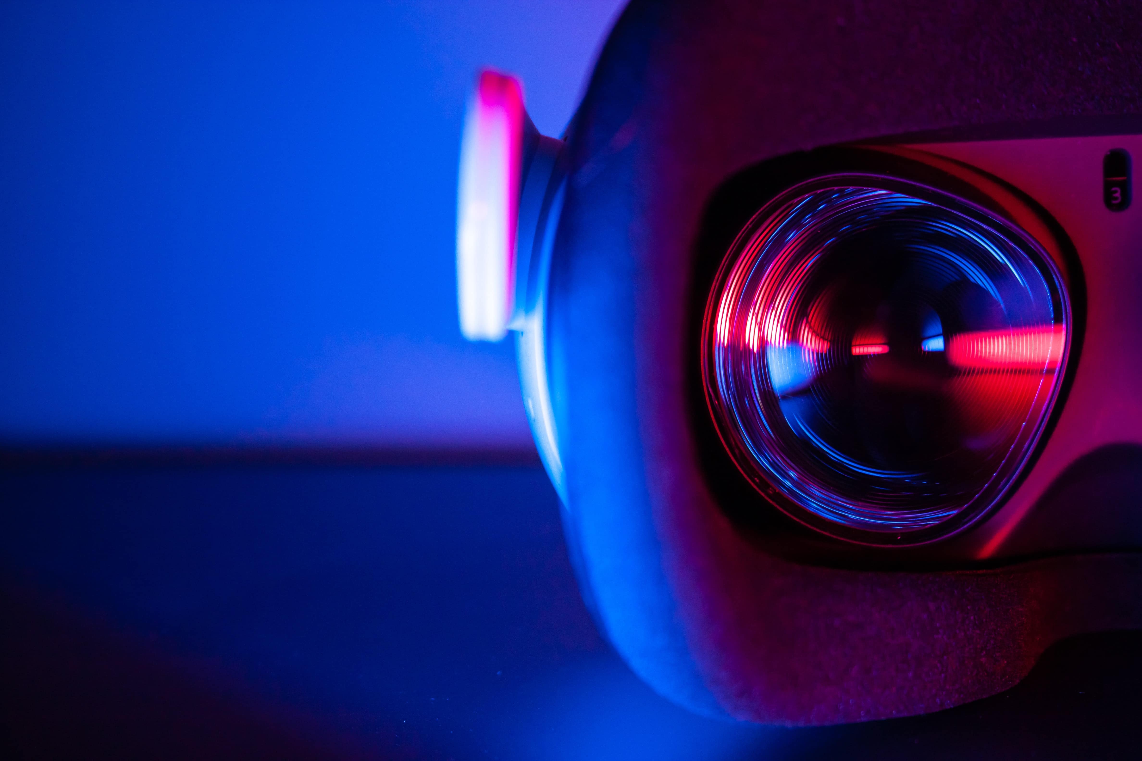 A virtual reality headset (not Apple's).