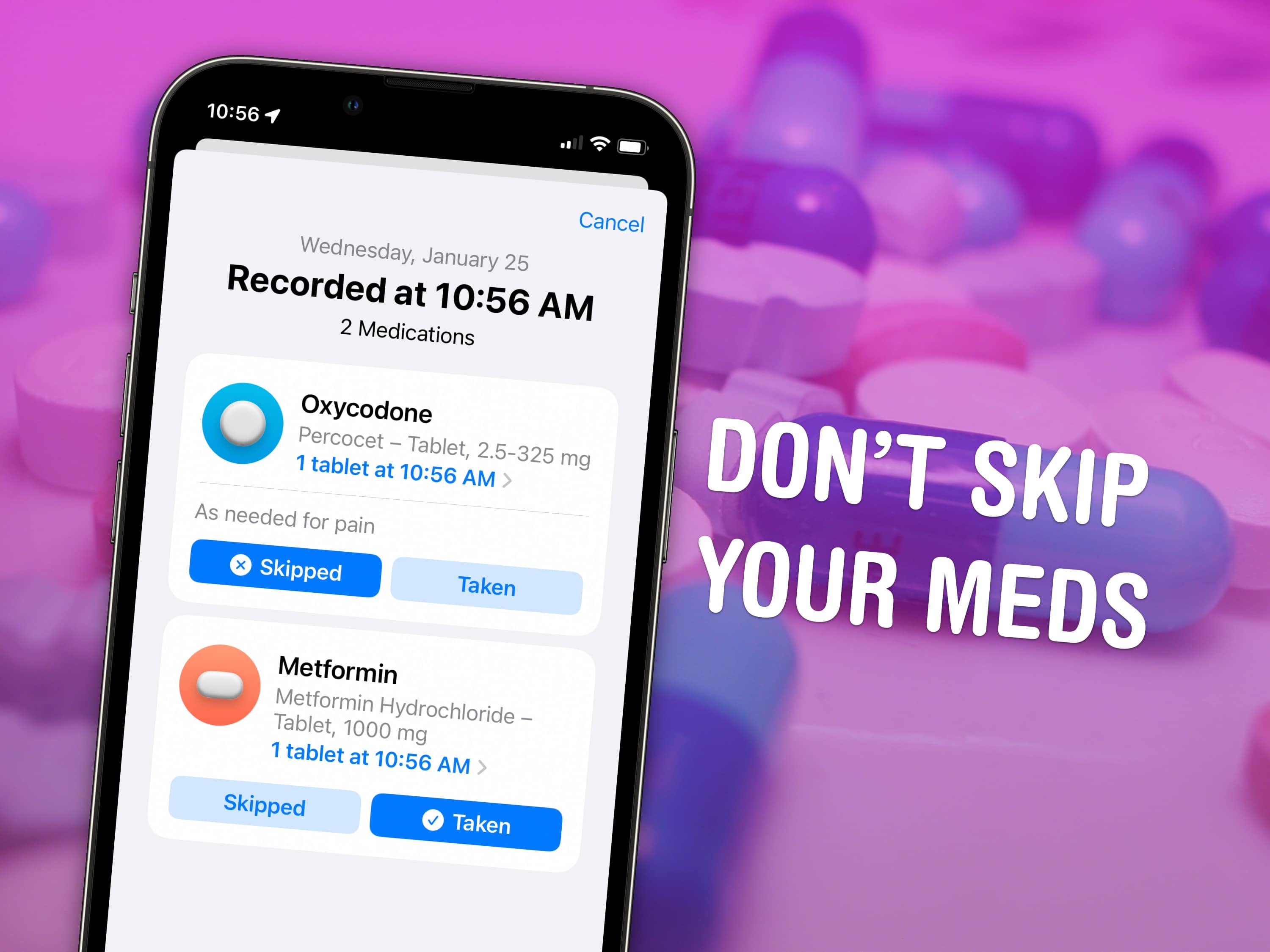 Don’t Skip Your Meds