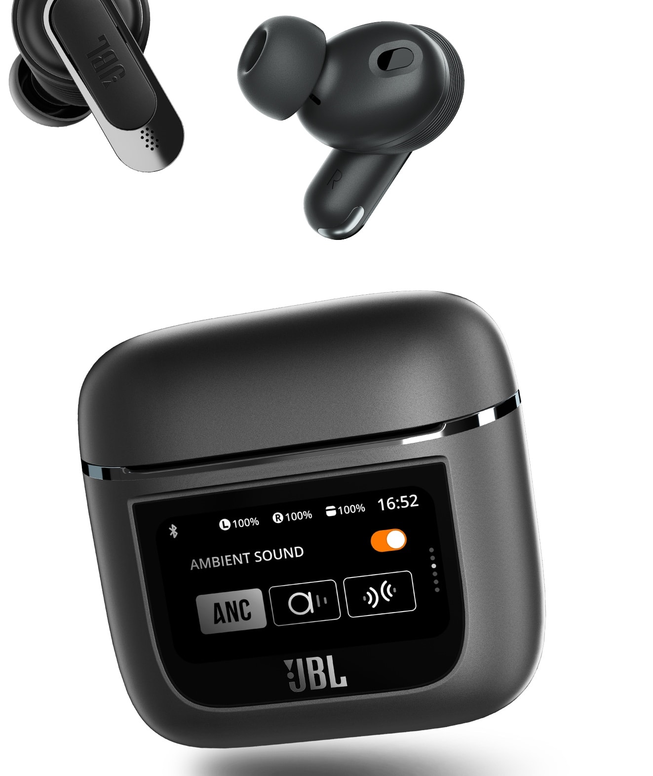 If you bring the charging case with you, you can control the buds without having to use the app on your smartphone.