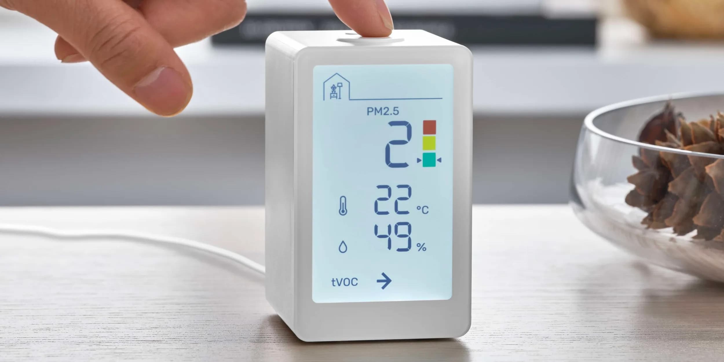 The monitor's launch comes in April and its HomeKit and Matter compatibility are expected via a pending Dirigera hub update.