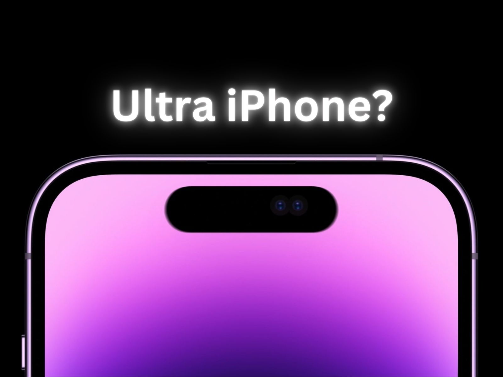 iPhone Ultra concept with dual front cameras