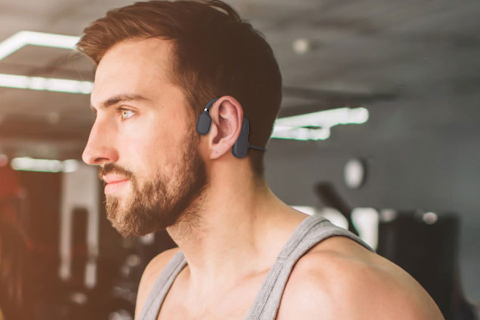 Listen to music without uncomfortable ear buds with more than half off these induction headphones.
