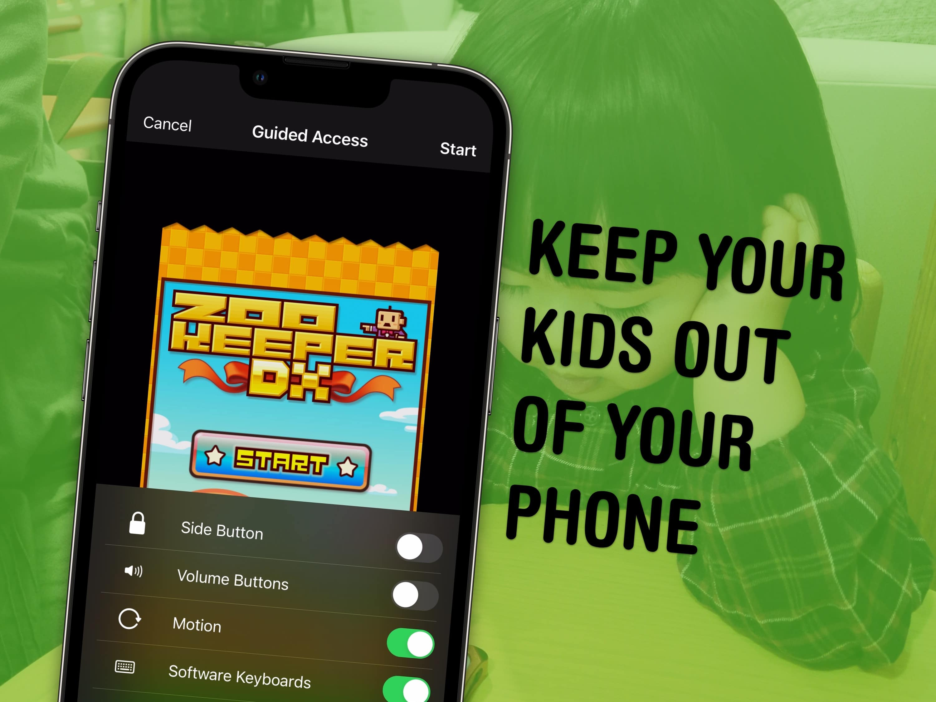 Keep your kids out of your phone