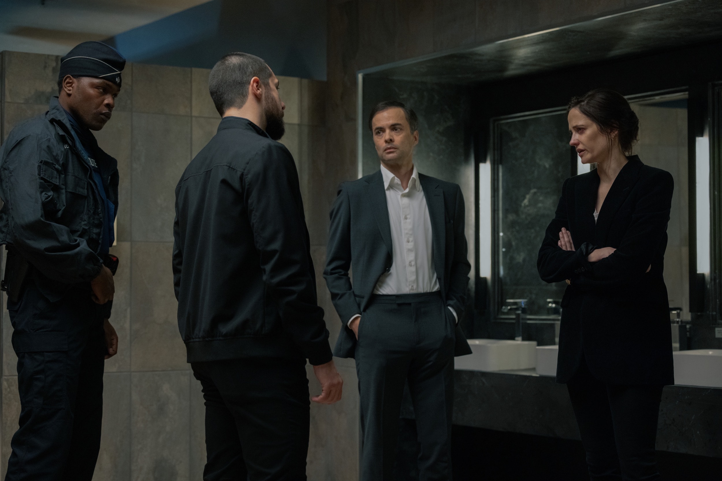 Connor Mills, Nikolai Kinski and Eva Green in 