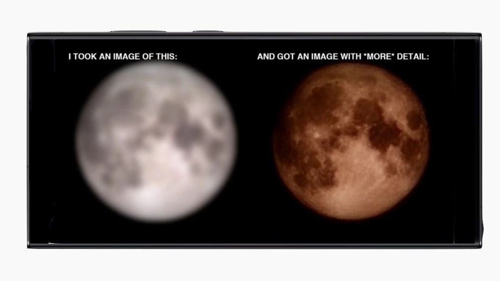 Samsung Galaxy cameras fake their moon shots