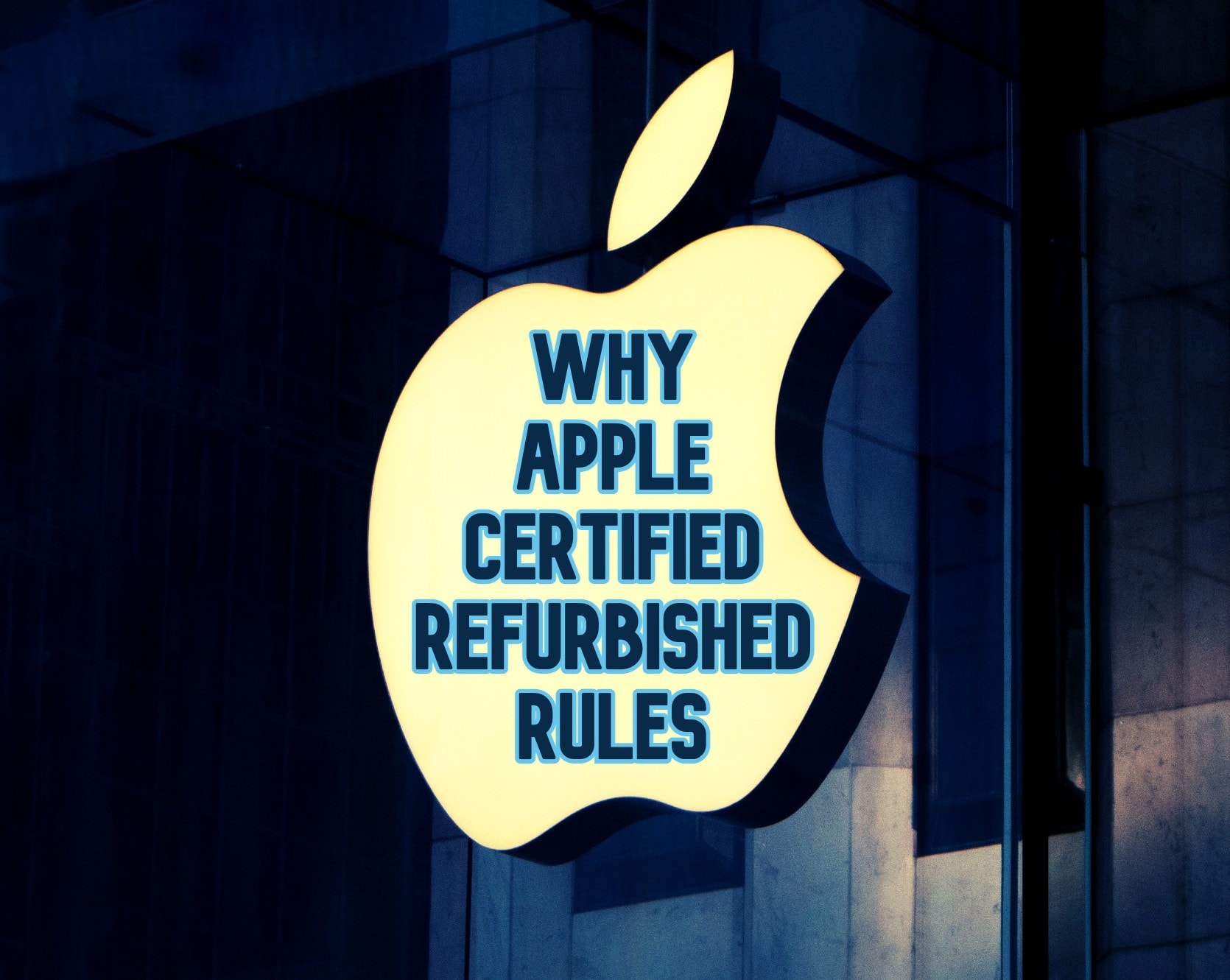 Apple logo lit up, with 