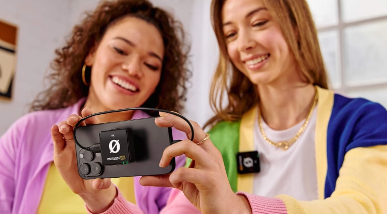The compact system is great for use with small cameras and smartphones.