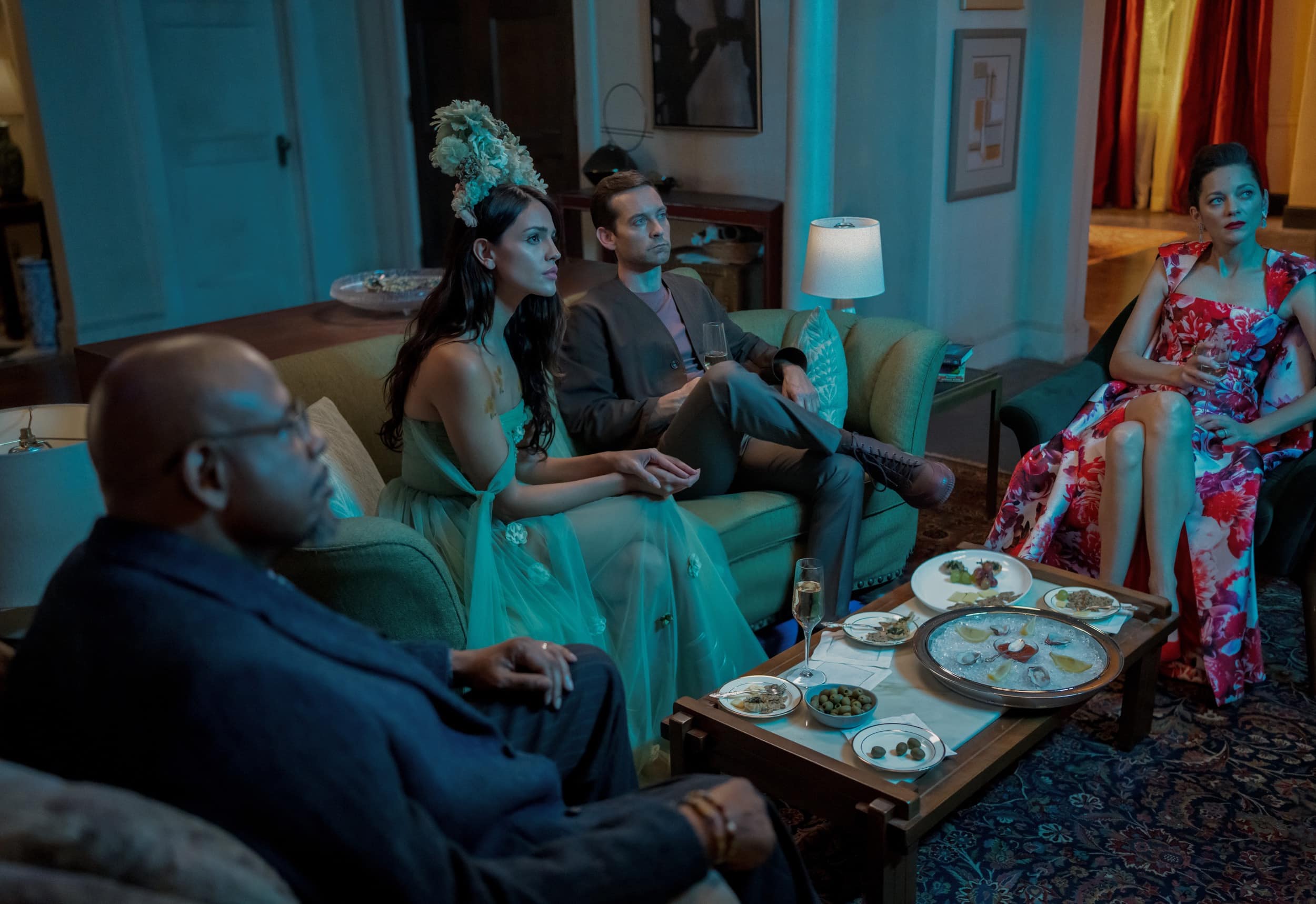 Forest Whitaker, Eiza González, Tobey Maguire and Marion Cotillard in 